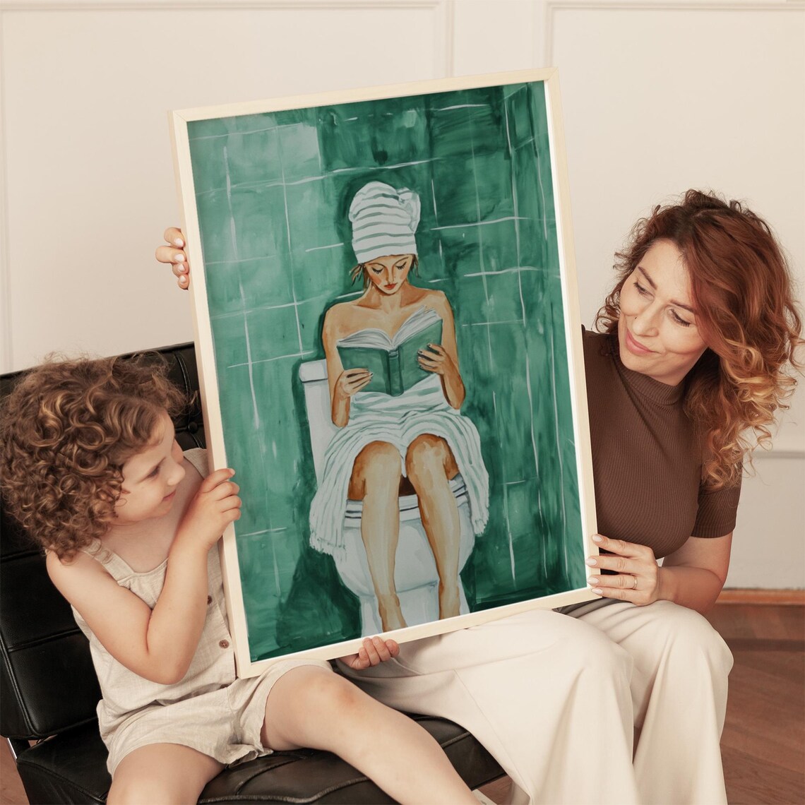 Reading Woman Art Print, Feminist Minimalist Decor - Image 4