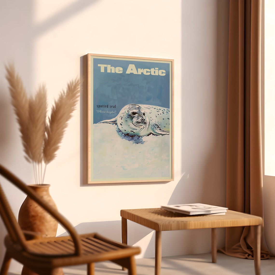 Vintage Spotted Seal Travel Poster, Alaskan Outdoors - Image 2