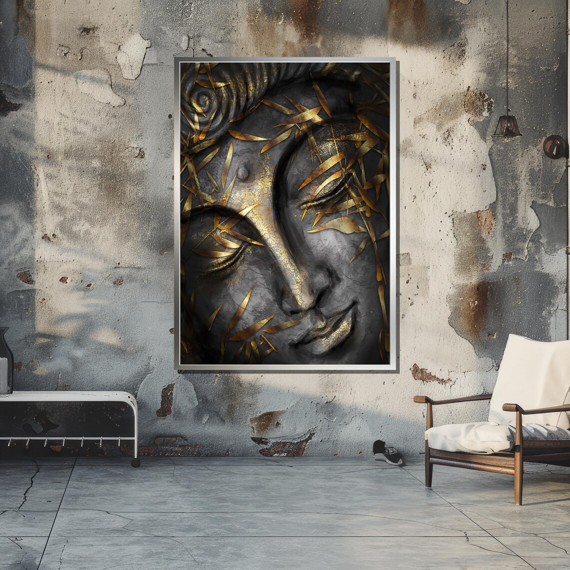 Serene Buddha, Spiritual Zen Meditation Art Print - Image 5