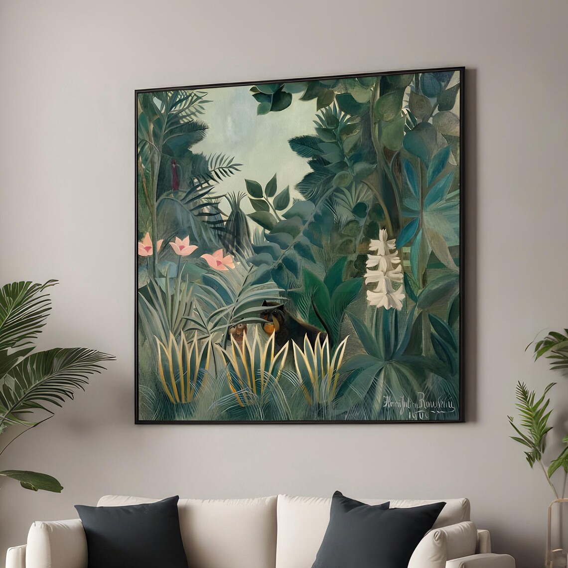 The Equatorial Jungle By Henri Rousseau, Tropical Landscape