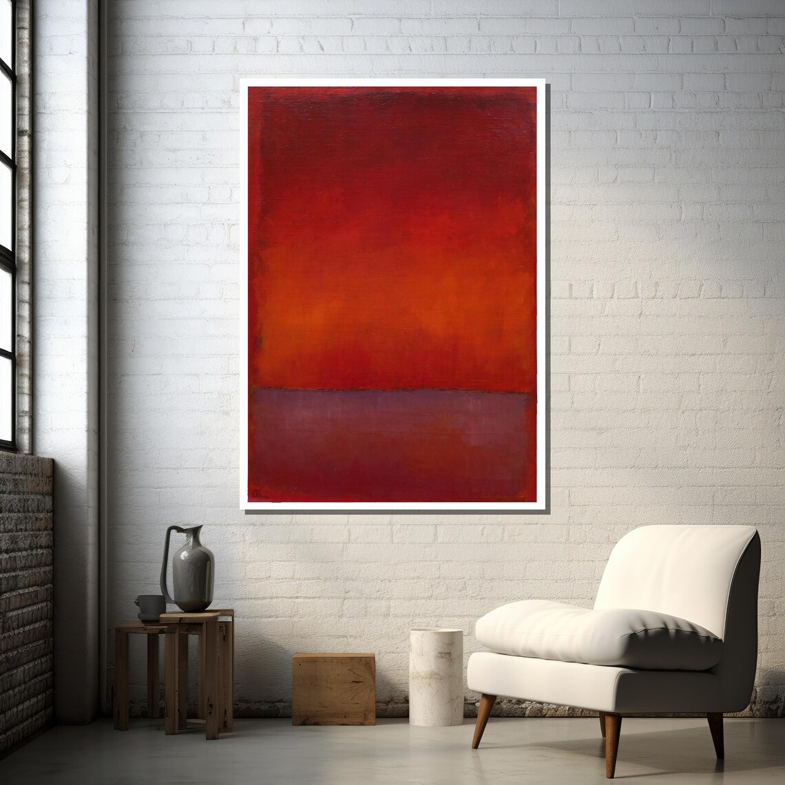 Rothko Inspired Abstract Art for Living Room - Image 3
