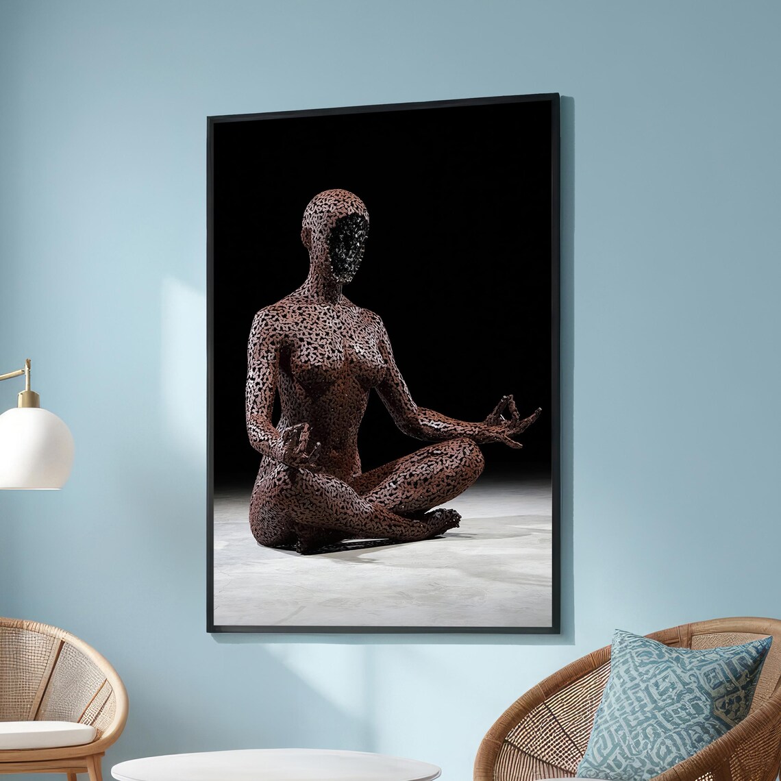 Meditation Sculpture - Minimalist Travel Poster