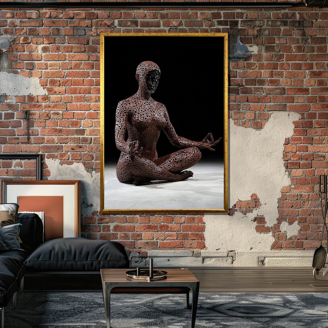 Meditation Sculpture - Minimalist Travel Poster - Image 6