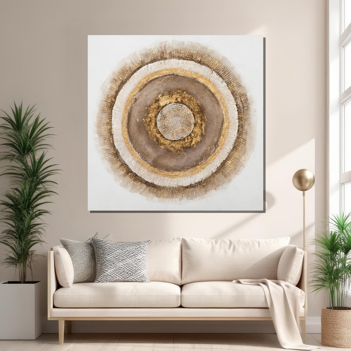 Textured Mandala - Contemporary Travel Poster - Image 2