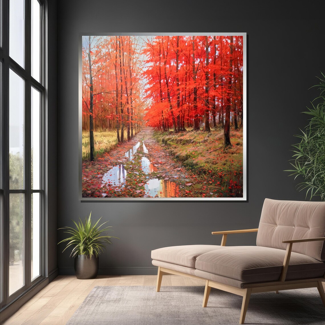 Autumn Forest Path, Peaceful Nature Landscape - Image 4