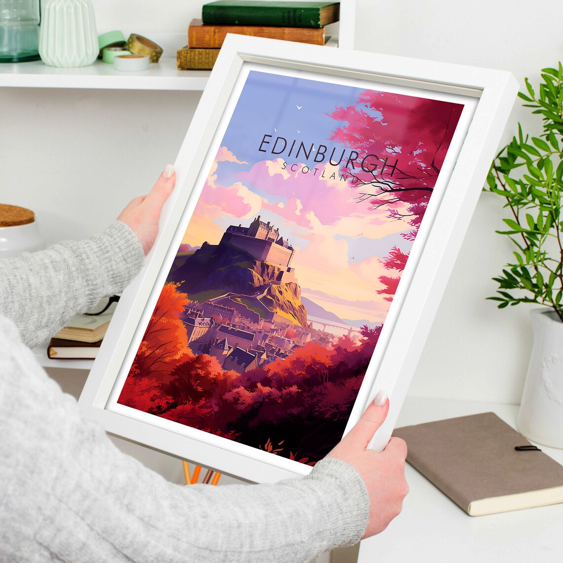 Edinburgh Scotland Customisable Travel Poster - Image 4