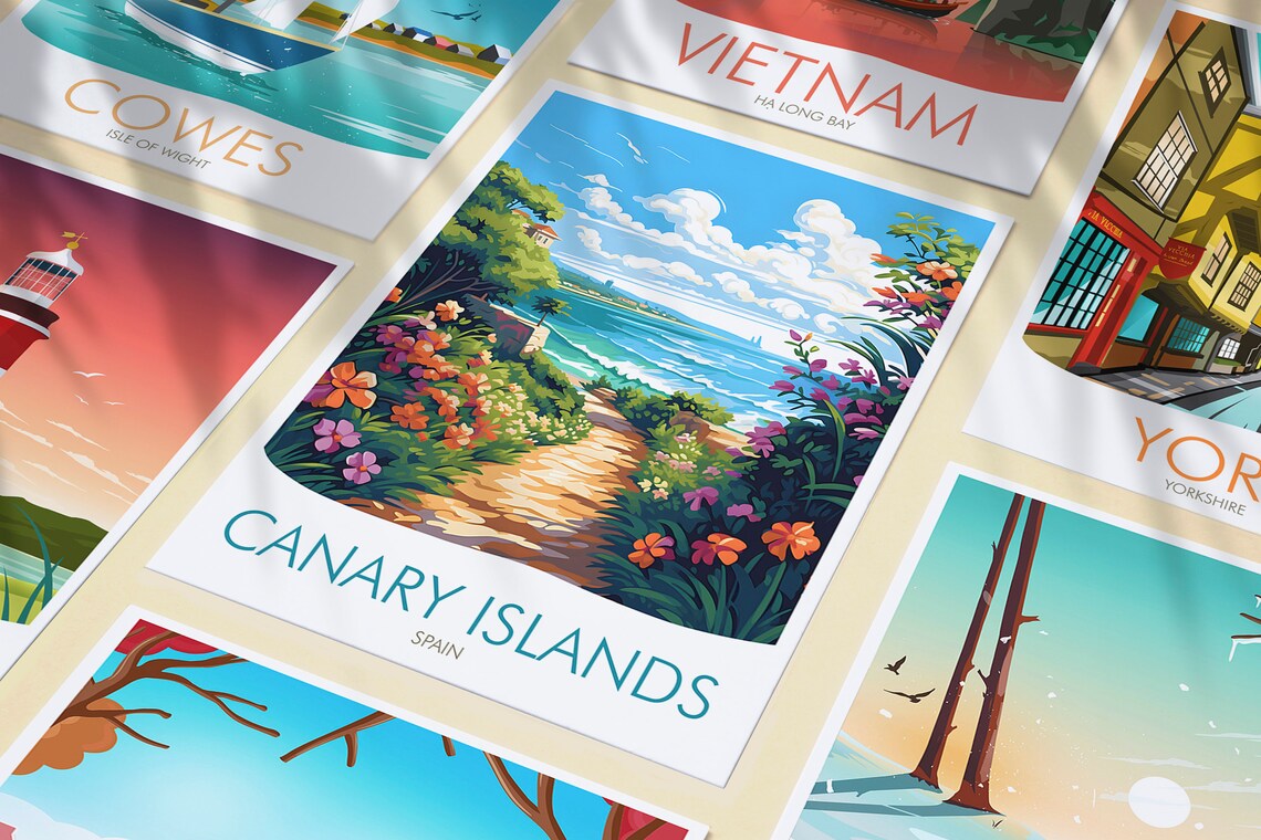 Canary Islands Travel Print Spain - Image 3