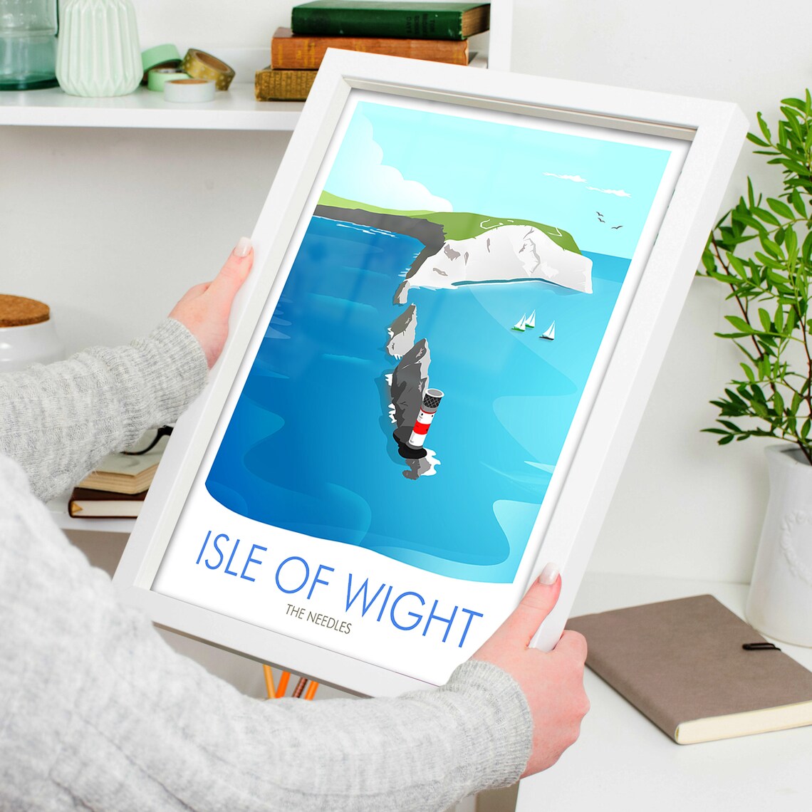 Isle Of Wight The Needles Travel Poster Art Print - Image 4