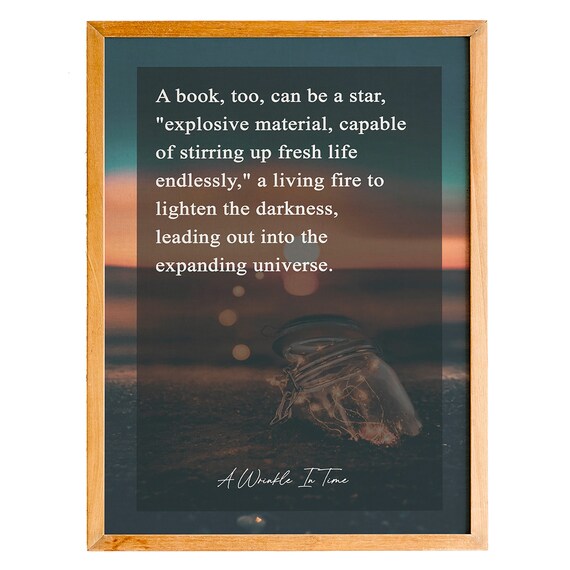 Madeleine L'Engle A Wrinkle In Time Star Quote Lantern Poster