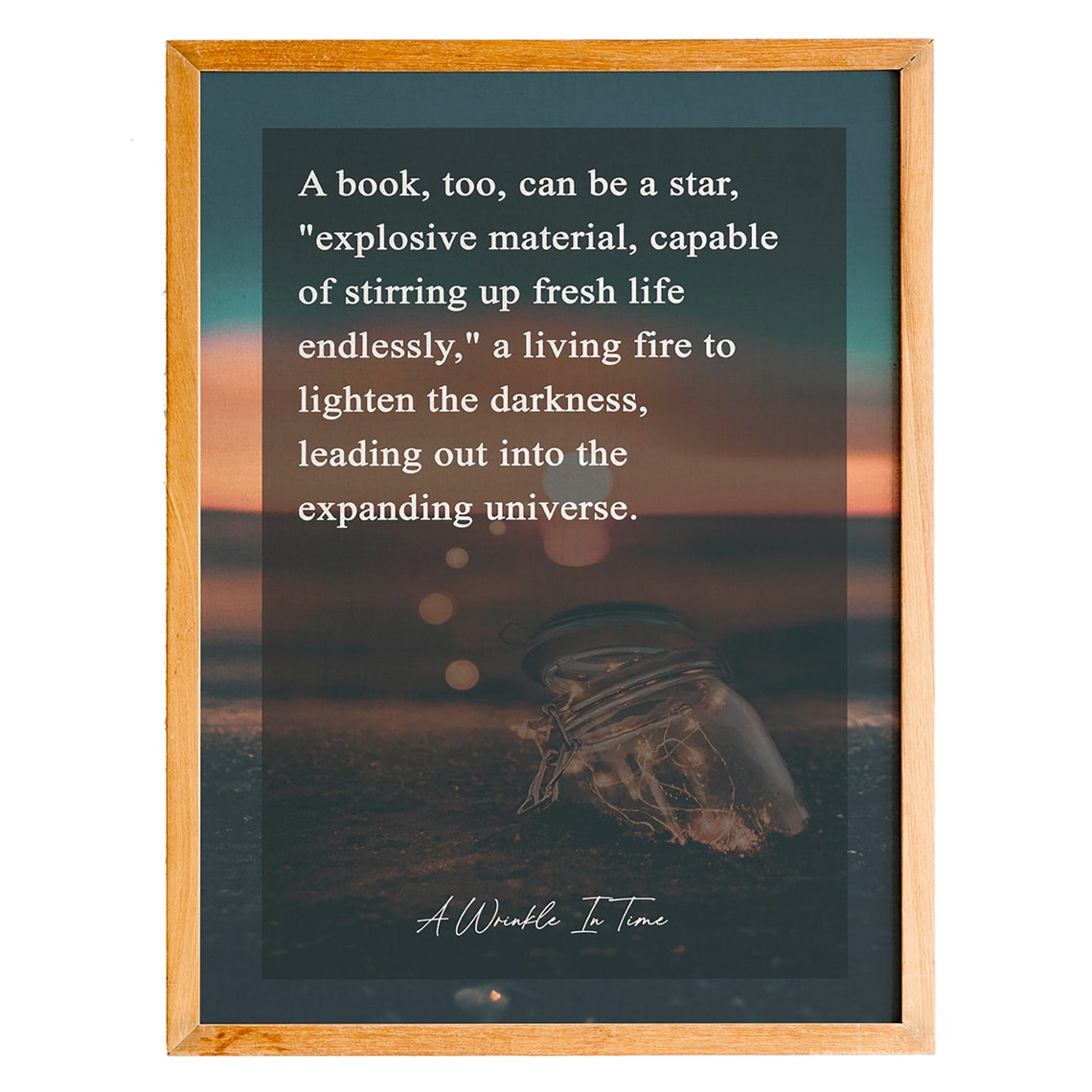 Madeleine L'Engle A Wrinkle In Time Star Quote Lantern Poster