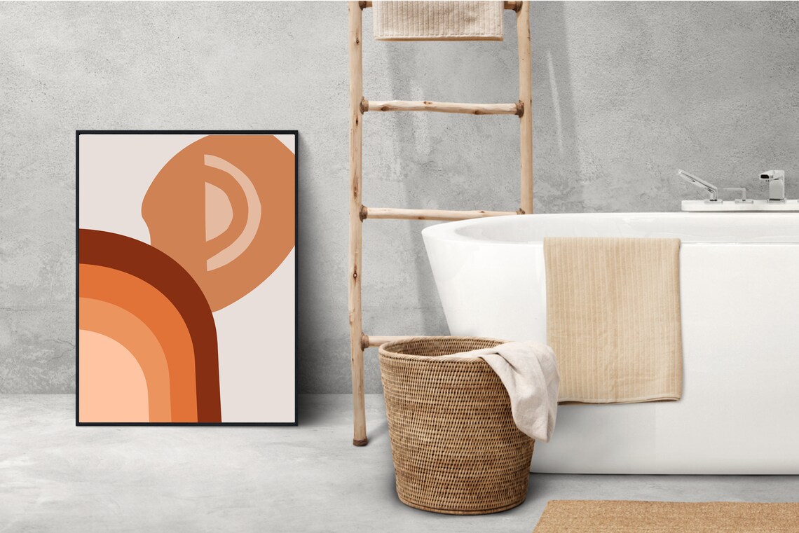 Mid Century Modern Abstract Shapes Art Print - Image 2