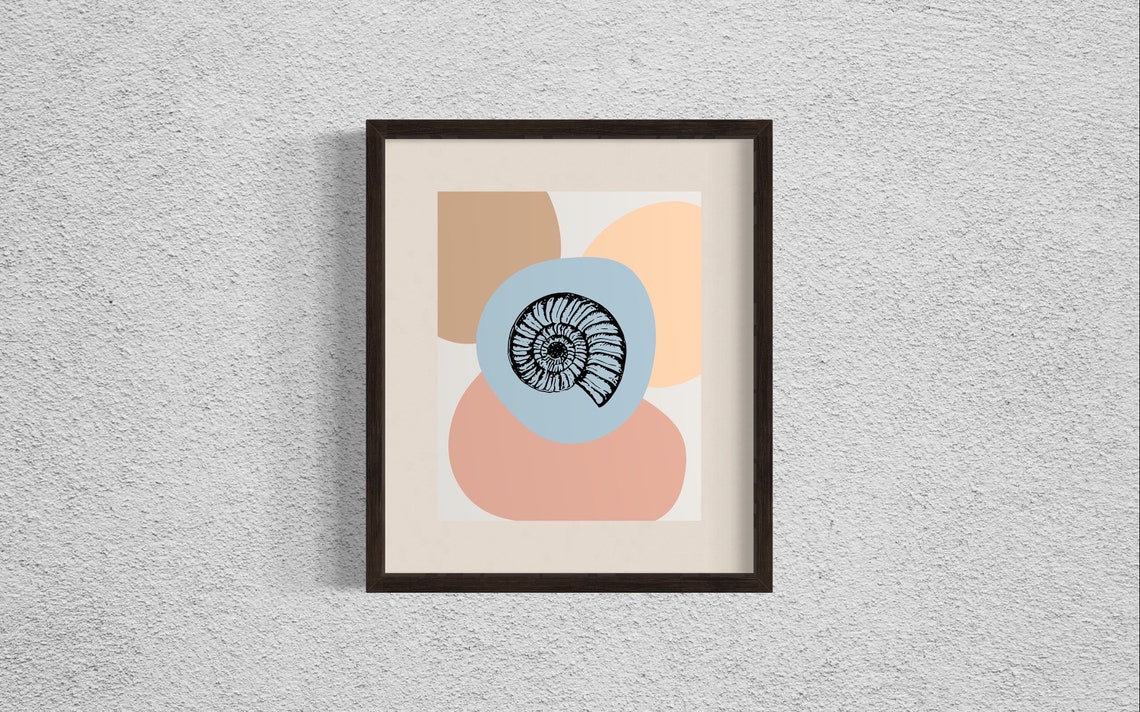 Boho Shell Abstract Bathroom Decor - Image 3