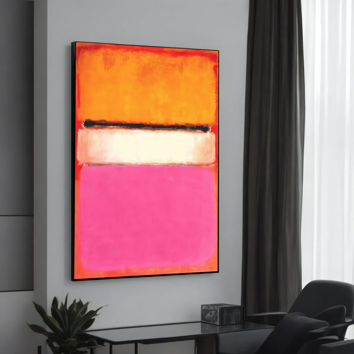 Mark Rothko Inspired Abstract Art Print, Modern