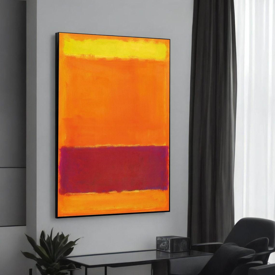 Mark Rothko Inspired Abstract Art Print