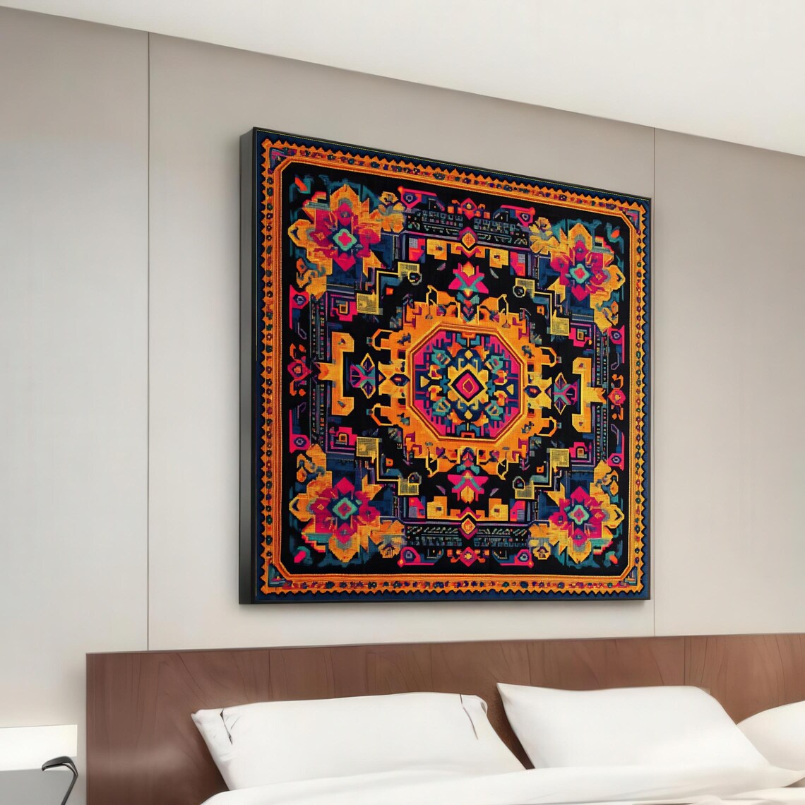 Geometric Kaleidoscope Poster, Abstract Mandala Art