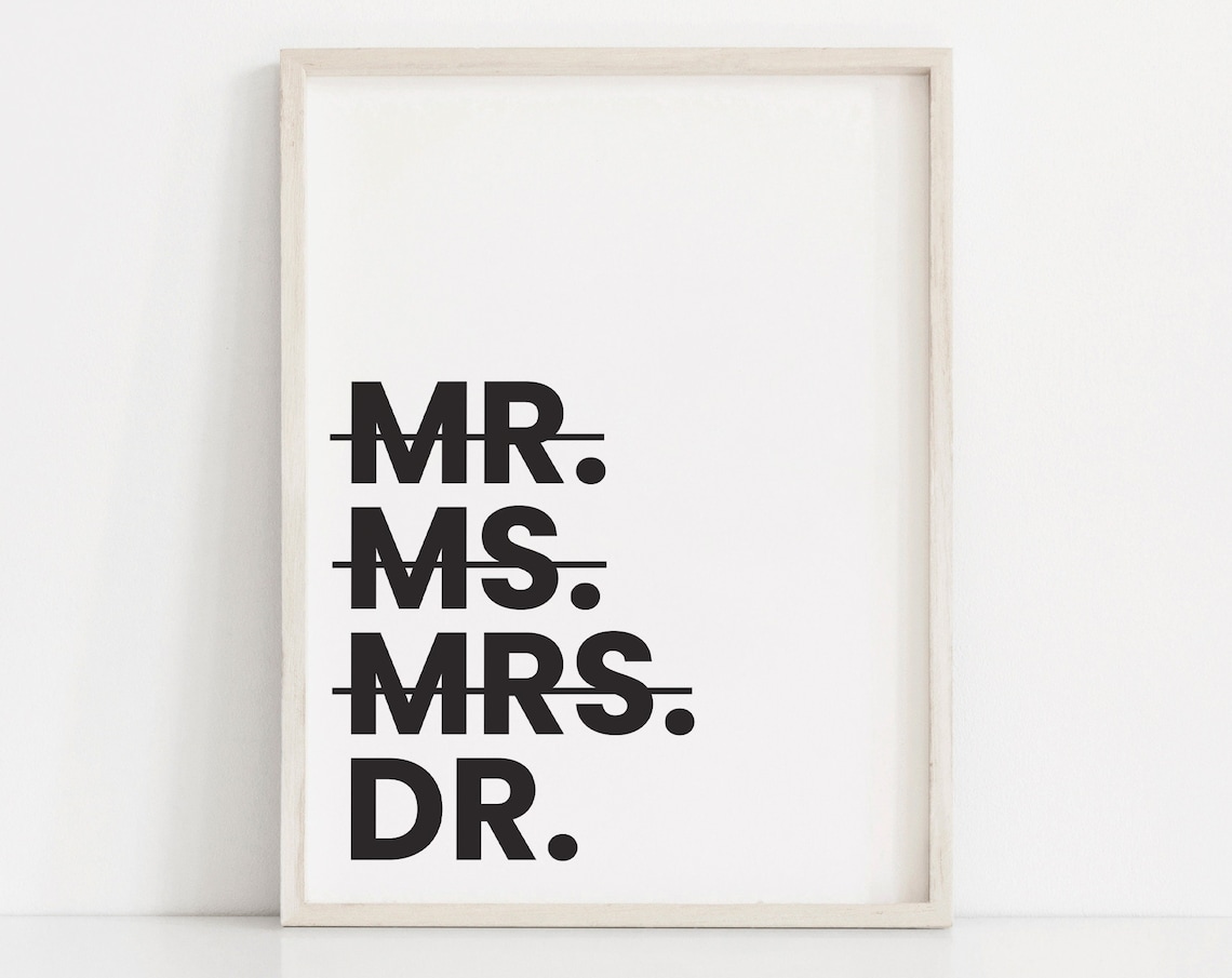 Doctor Graduation Doctor Office Decor Art Print