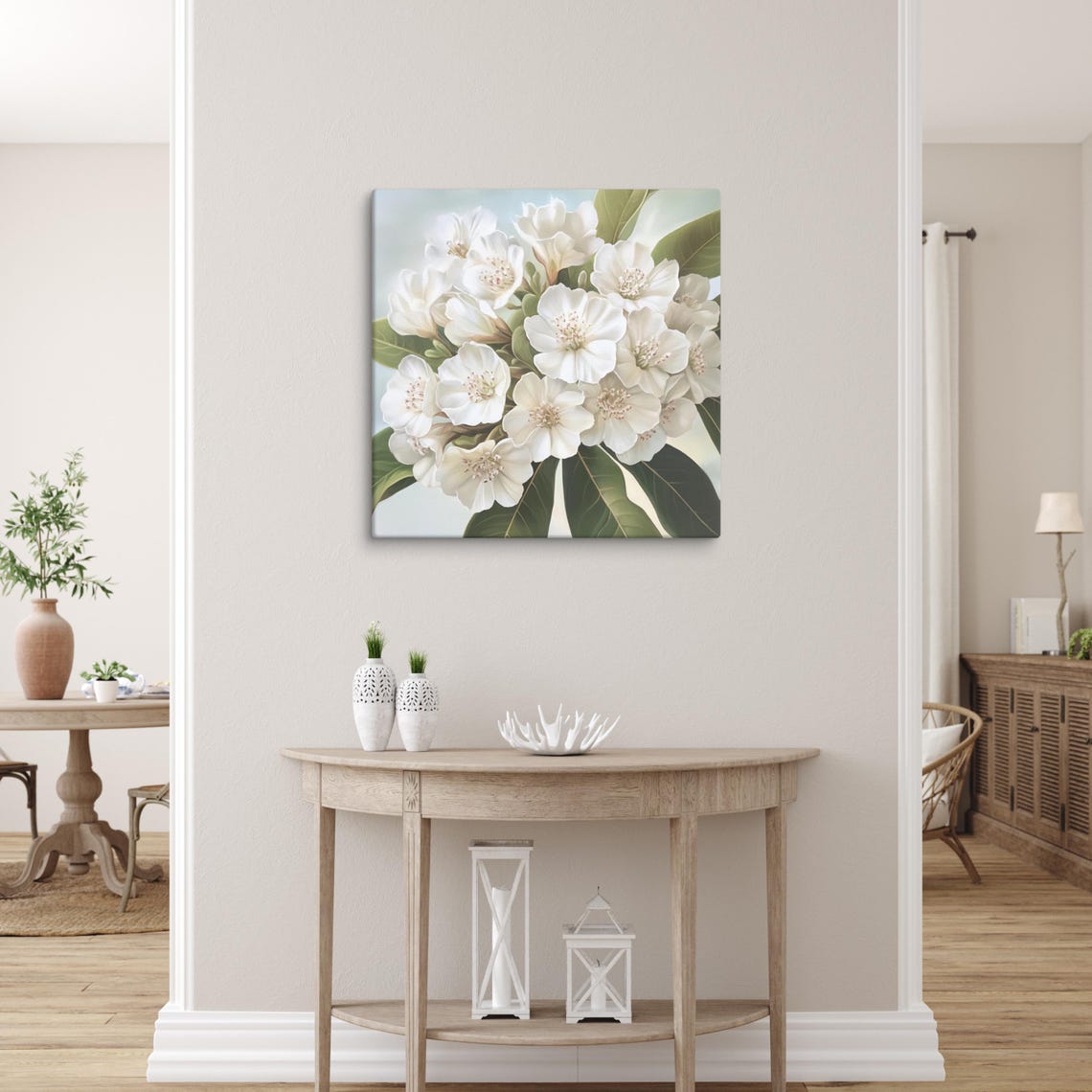 White Mountain Laurel Blossoms Cluster Fresh Botanical Poster - Image 4