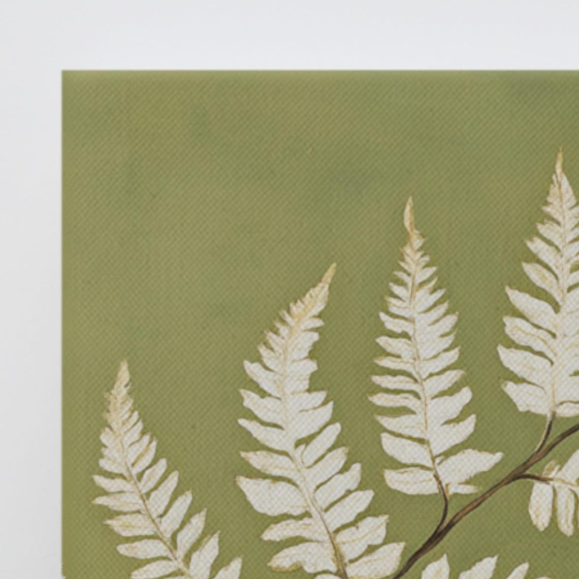 Lace Fern Print Lace Fern Painting Print Plant Wall Art Green Wall Art Microlepia Strigosa Plant Wall Art - Image 3