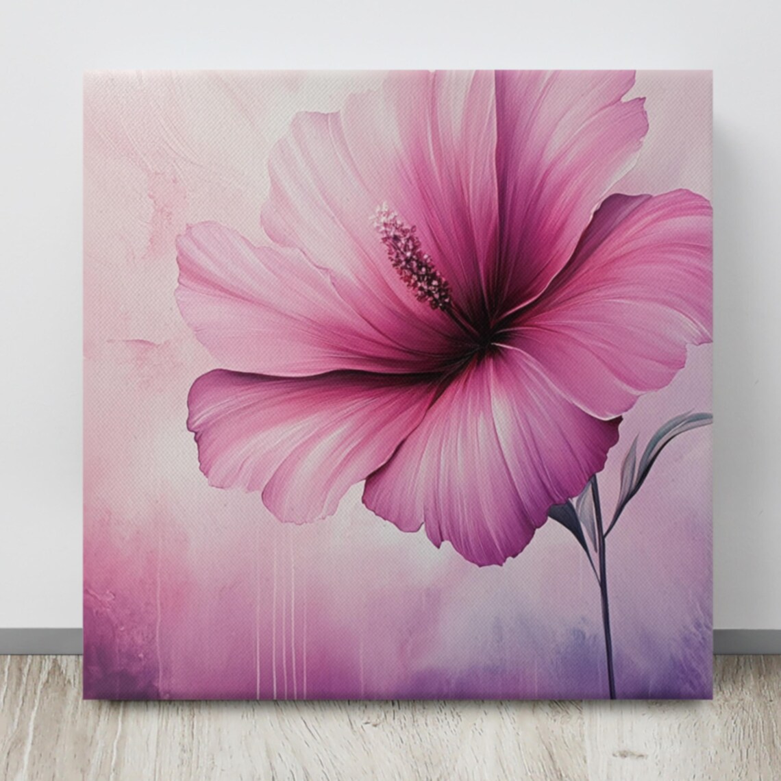Pink Musk Flower Print Pink Wall Art Musk Monkey Flower Painting Print Wall Art Pink Flower Wall Art Musk Flower Art - Image 4