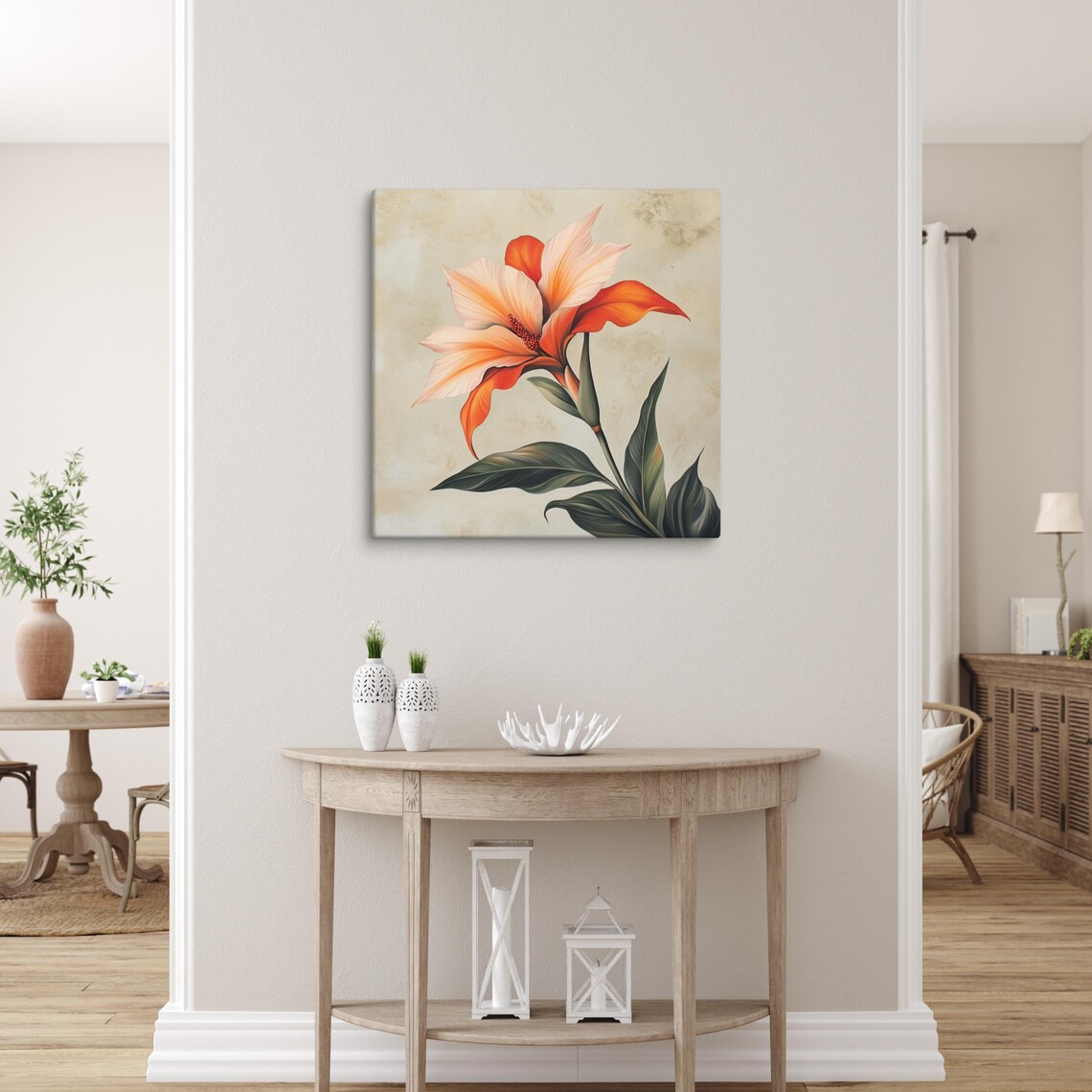 Tropical Plant Print Large Painting Print Plant Wall Art Plant Art Tropical Painting Large Wall Art Bedroom Wall Art - Image 2