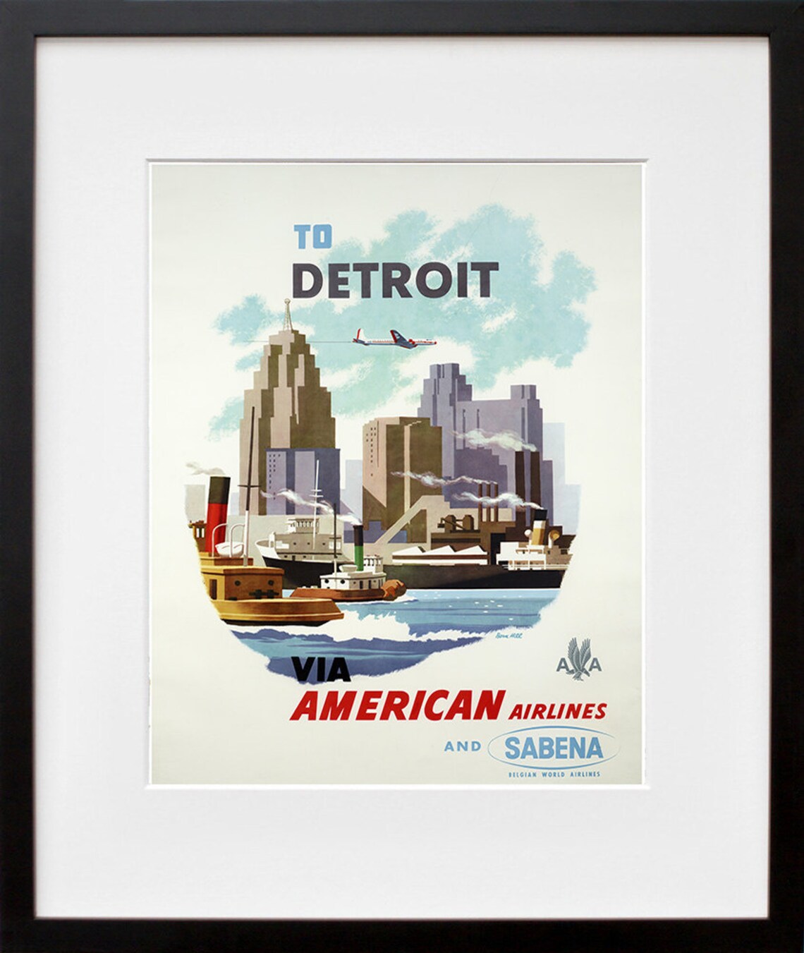 Detroit Travel Poster Print, Michigan Wall Decor - Image 2