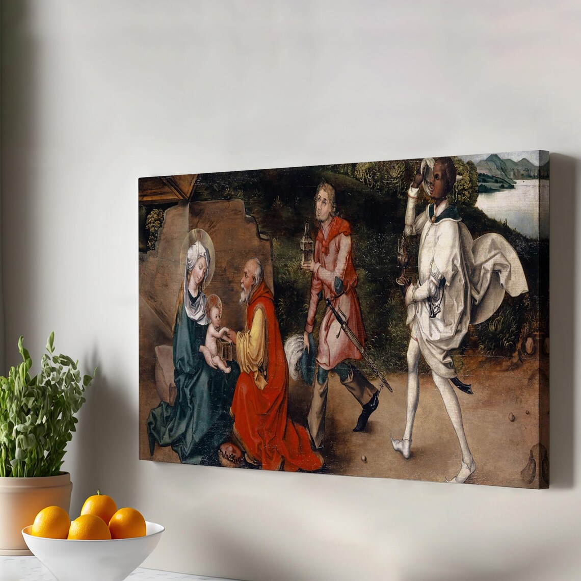 Albrecht Durer Adoration Of The Magi Renaissance Nativity Three Kings Poster