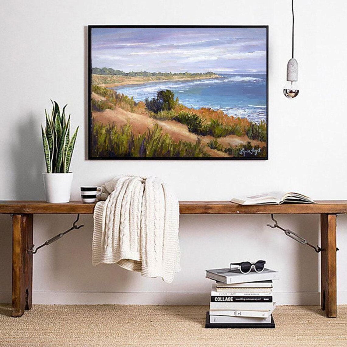 Goleta Coastal Art Print, California Ocean Decor - Image 2