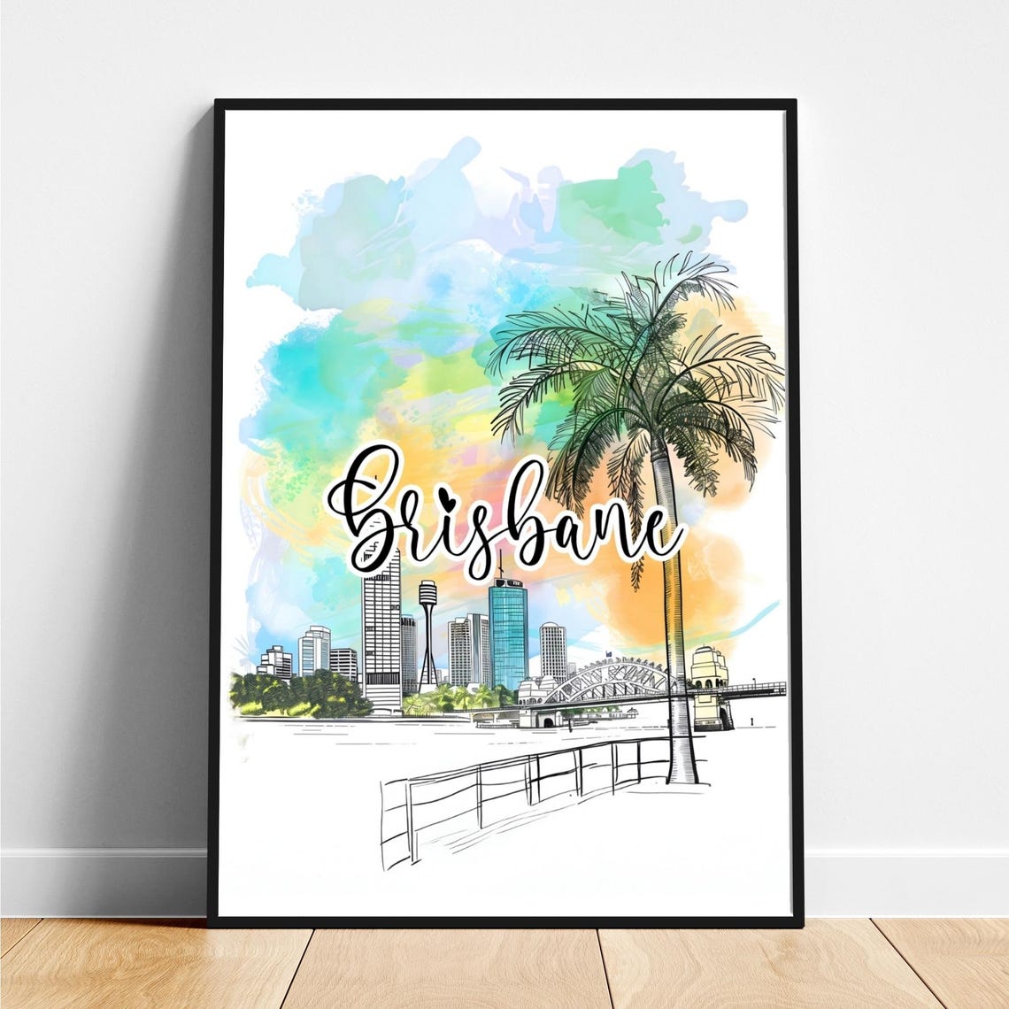 Twelve World Cities Watercolor Travel Art Gallery Wall Poster - Image 3