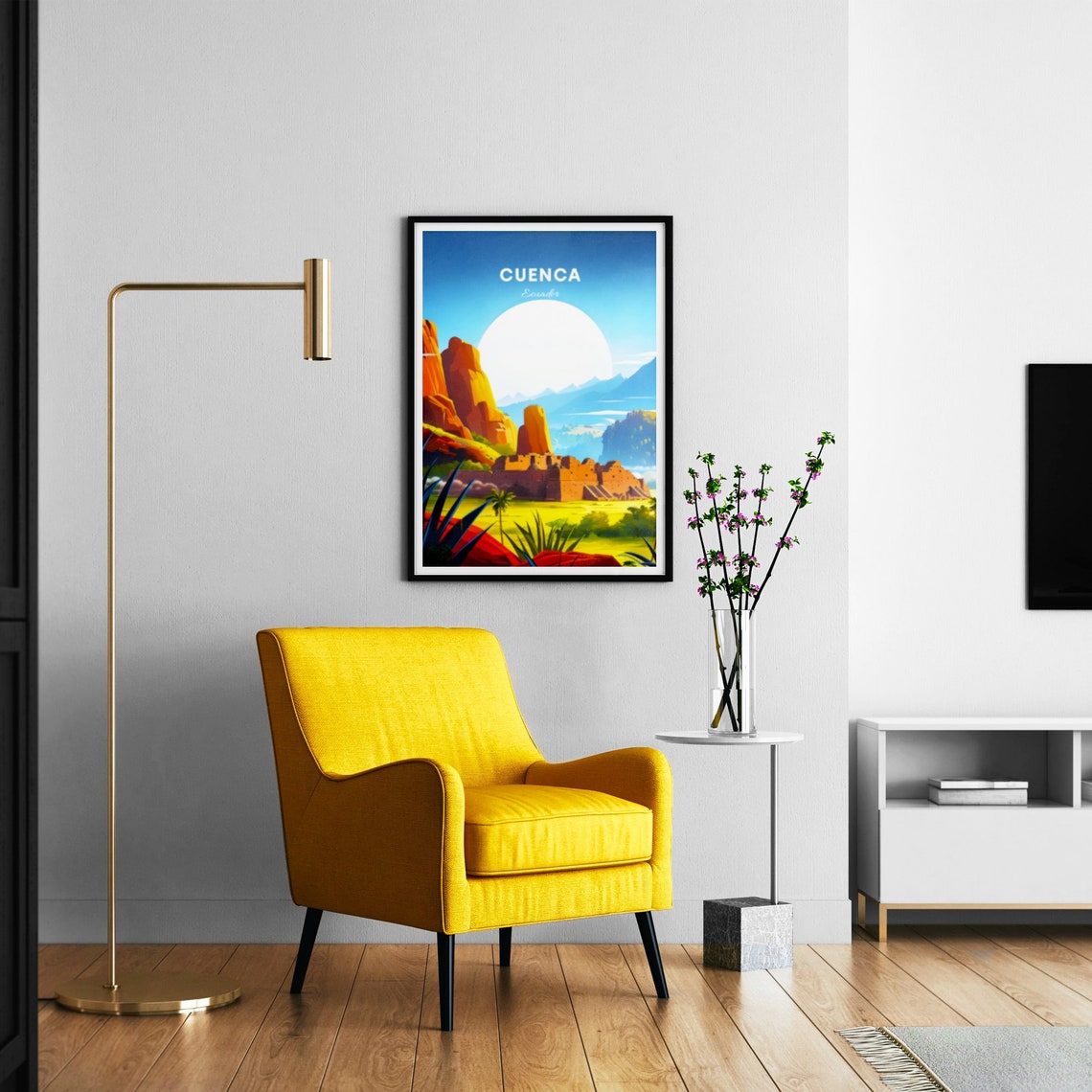 Cuenca Travel Print Ecuador Wall Art Cuenca Poster Azuay Poster Personalized Gift Poster Minimalist Poster Wedding Gift - Image 3