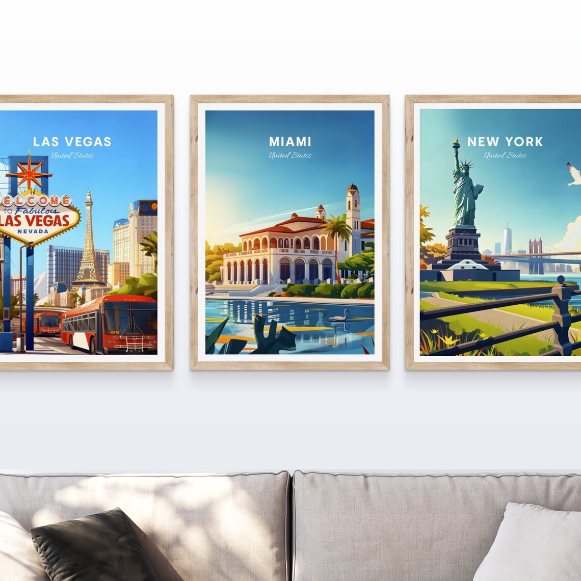 Miami Tropical Mediterranean Villa Swan Lake Garden Retreat Poster - Image 4