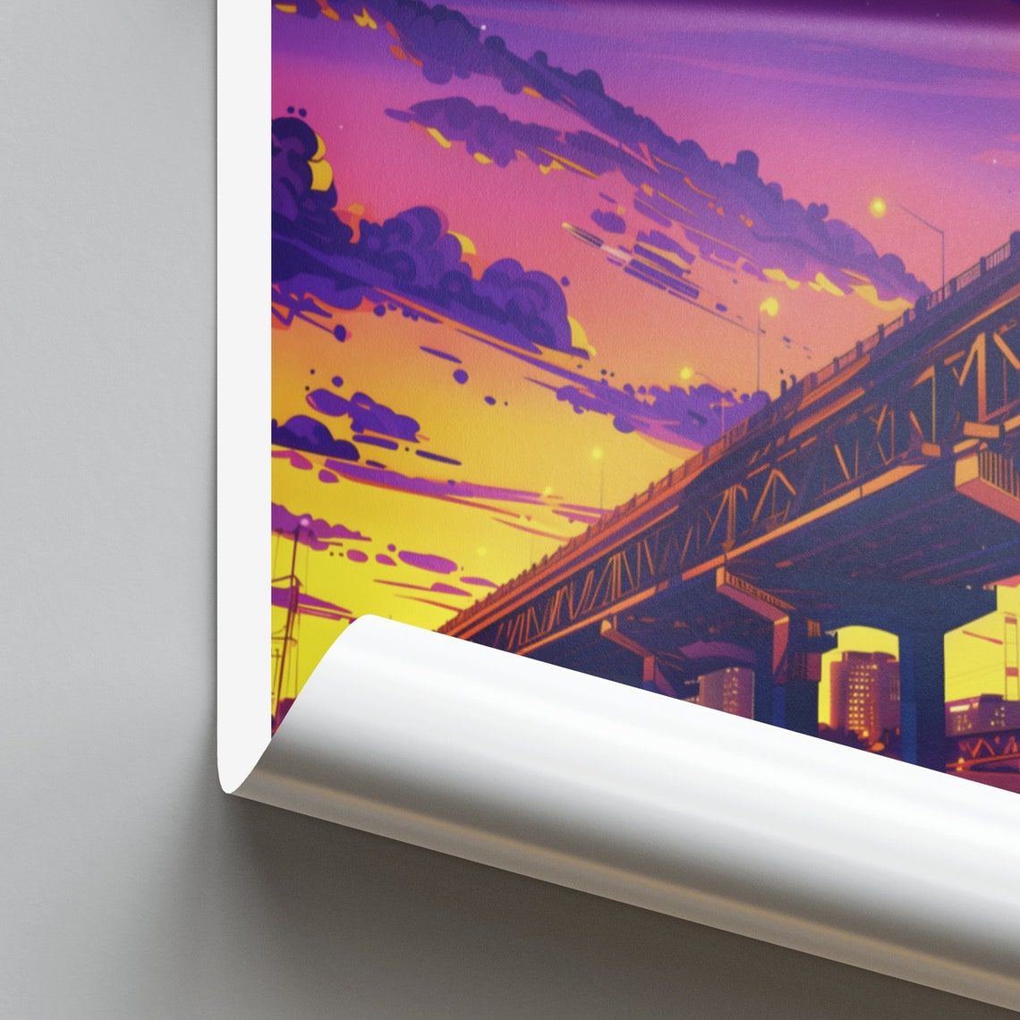 Saint Paul Travel Print Us Wall Art High Bridge Minnesota Poster Personalized Gift Wedding Gift Custom Text - Image 2