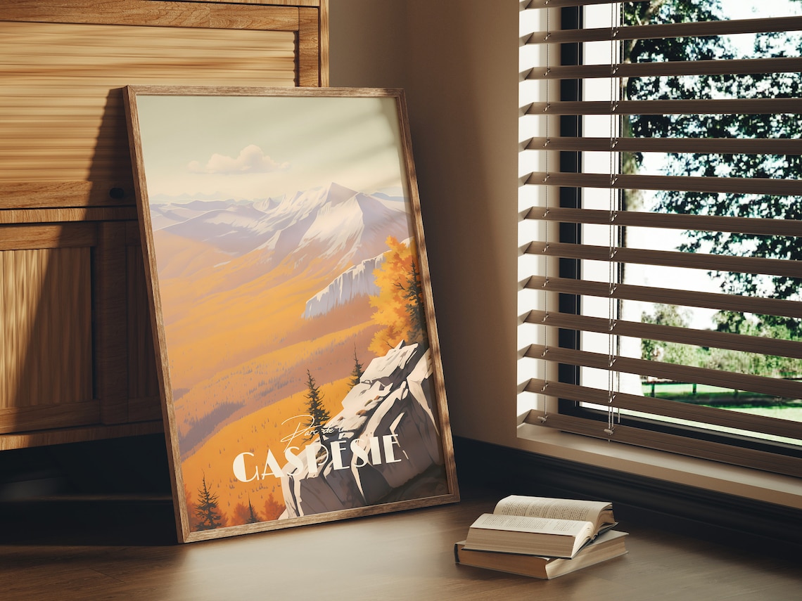 Parc De La Gaspesie Hike Travel Poster, Canada