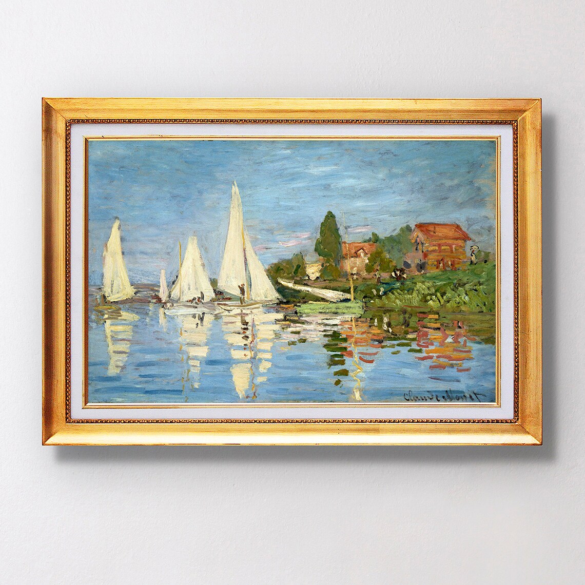 Claude Monet Regattas At Argenteuil Fine Art Glice 1872 Sku 0159