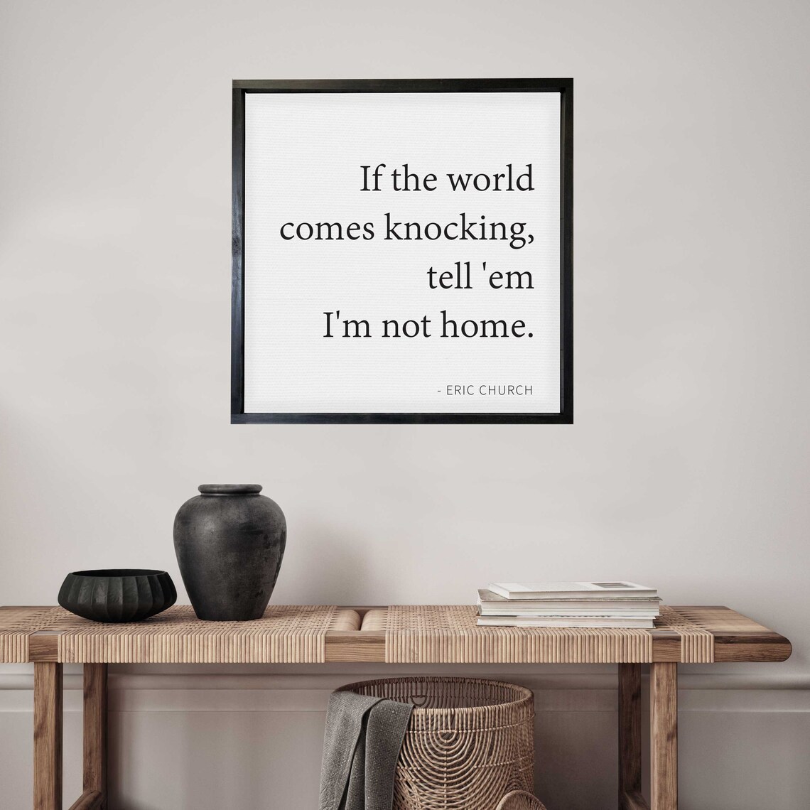 If The World Comes Knocking Funny Wall Decor Office Decor Framed Sign Unframed Or Rope Board - Image 3