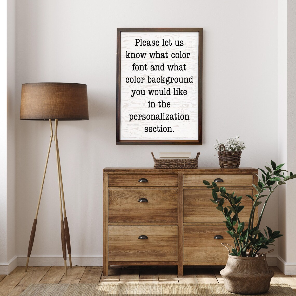 Faux White Wood Textured Quote, Personalized Decor - Image 3