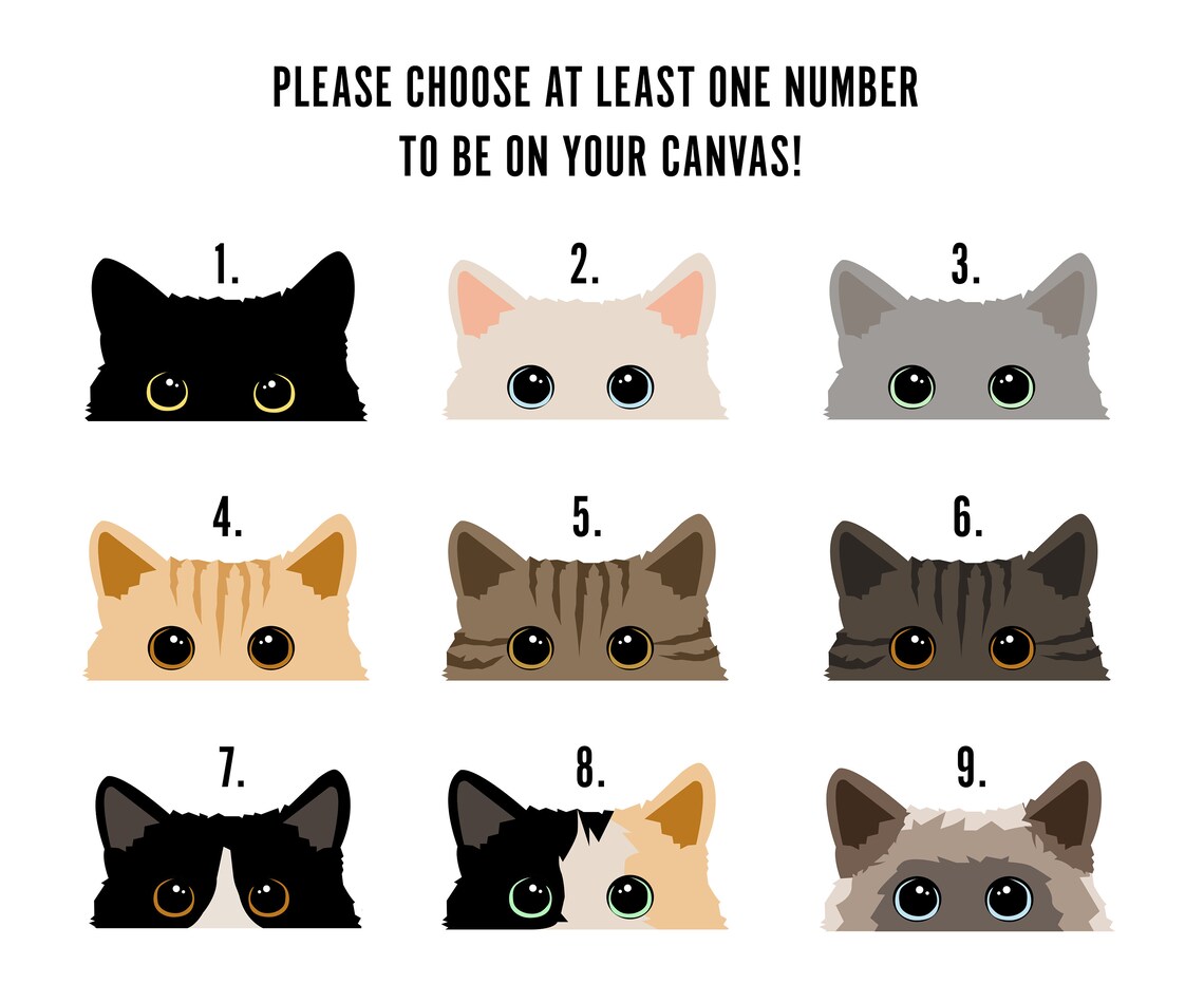 You, Me and the Cats Personalized Cat Art Print - Image 3