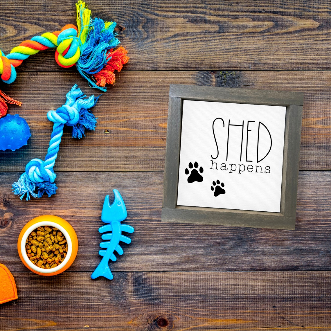 Shed Happens Funny Dog Quote Pet Lover Farmhouse Sign Poster - Image 3