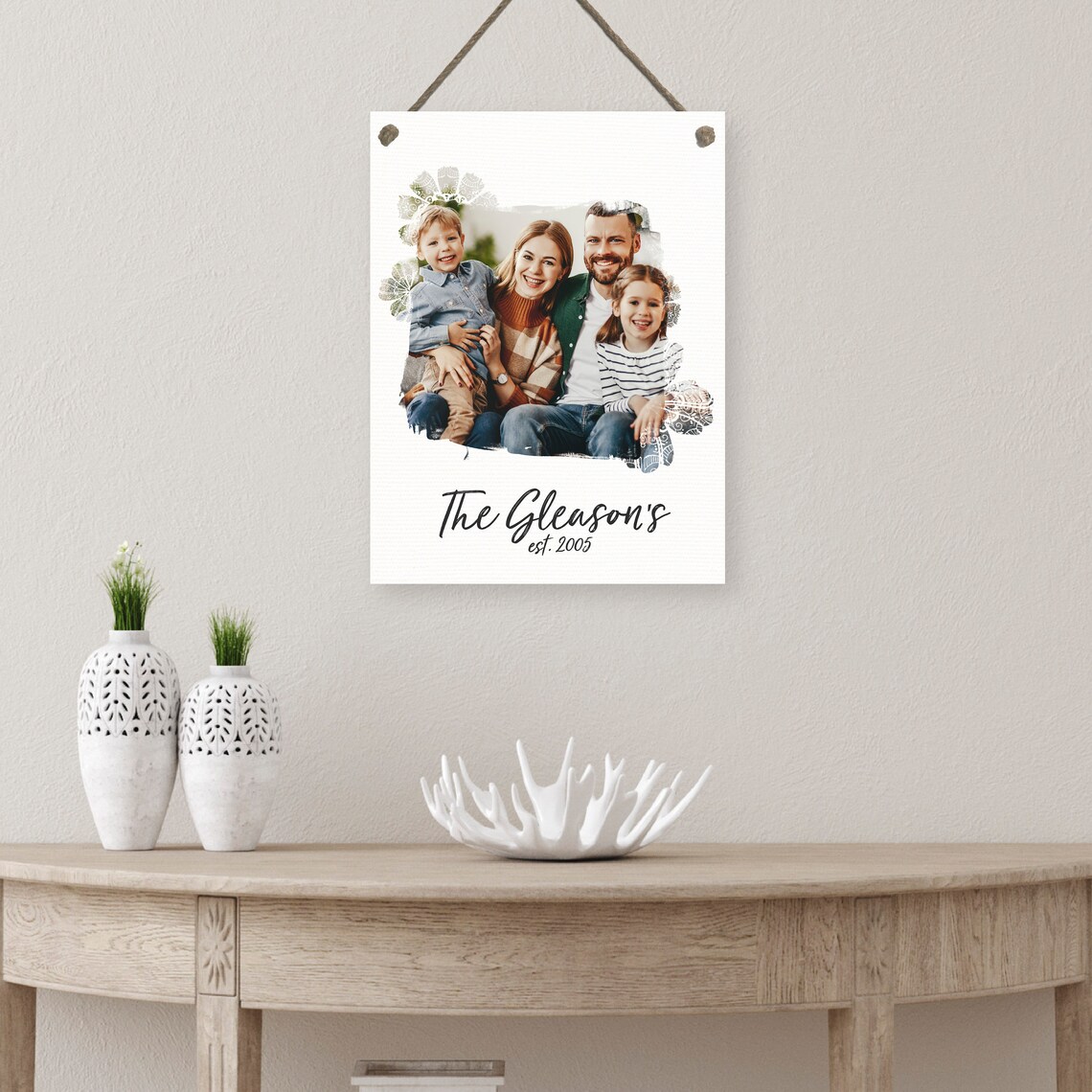 Custom Family Portrait Watercolor-Style Art Print - Image 2