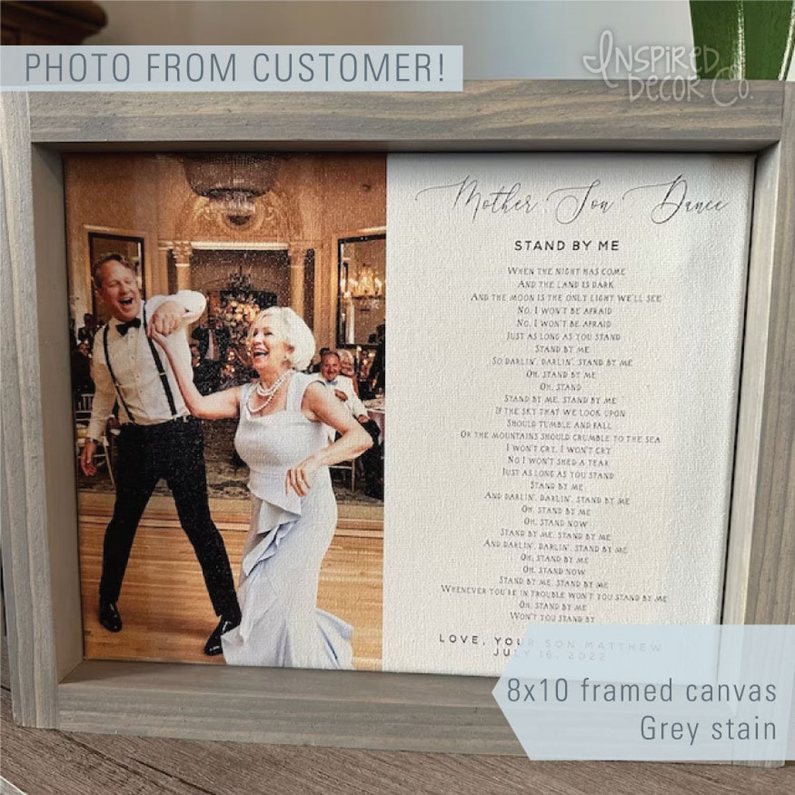 Mother Son Dance My Wish Rascal Flatts Wedding Lyrics Photo Poster - Image 2