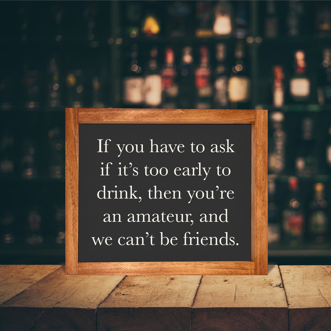 If It Is Too Early To Drink Funny Adult Humor Bar Sign Poster - Image 3