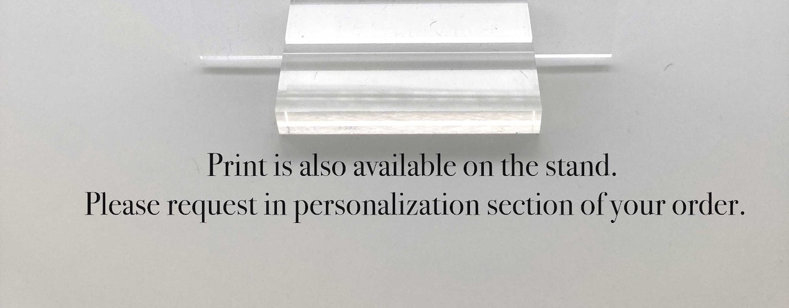 Custom Acrylic Sign, Minimalist Personalizable Plaque - Image 2