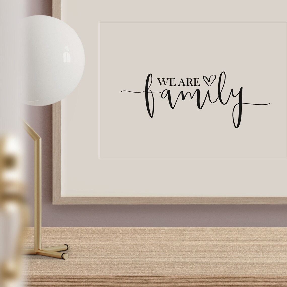 We Are Family Typography Art Print, Home Love - Image 3
