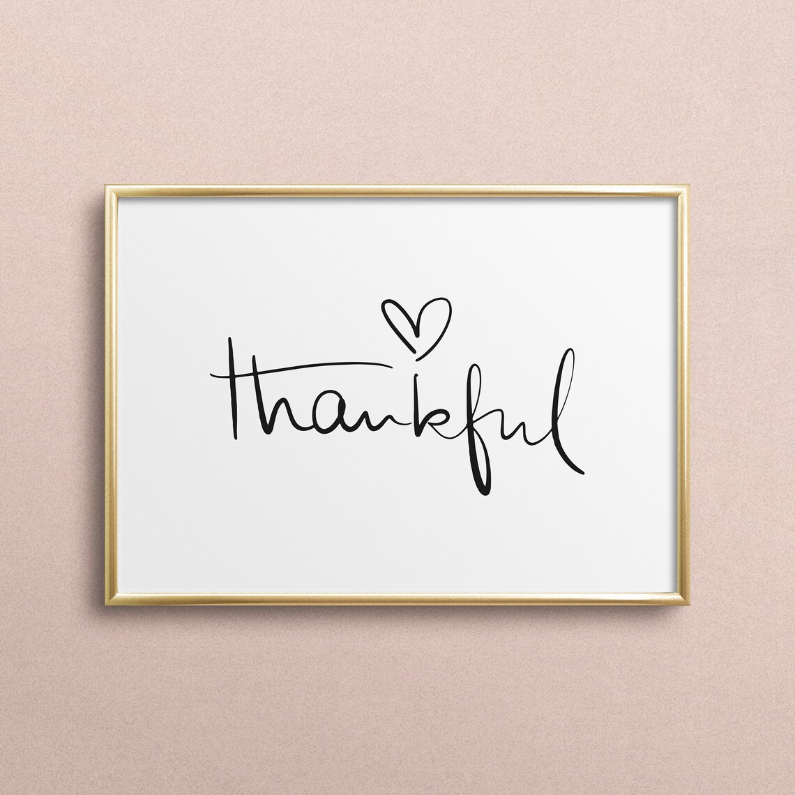 Thankful Typography Art Print, Spiritual Quote