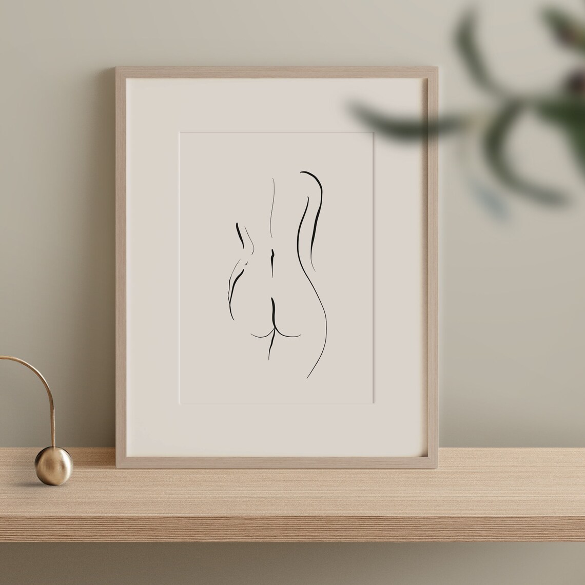 Woman's Back Line Art, Minimalist Art Print - Image 2