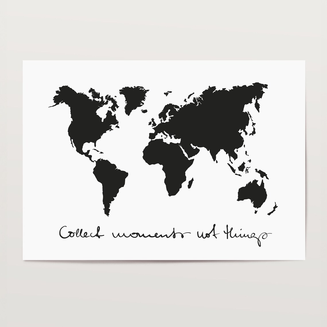 Collect Moments Not Things Quote Art Print - Image 4
