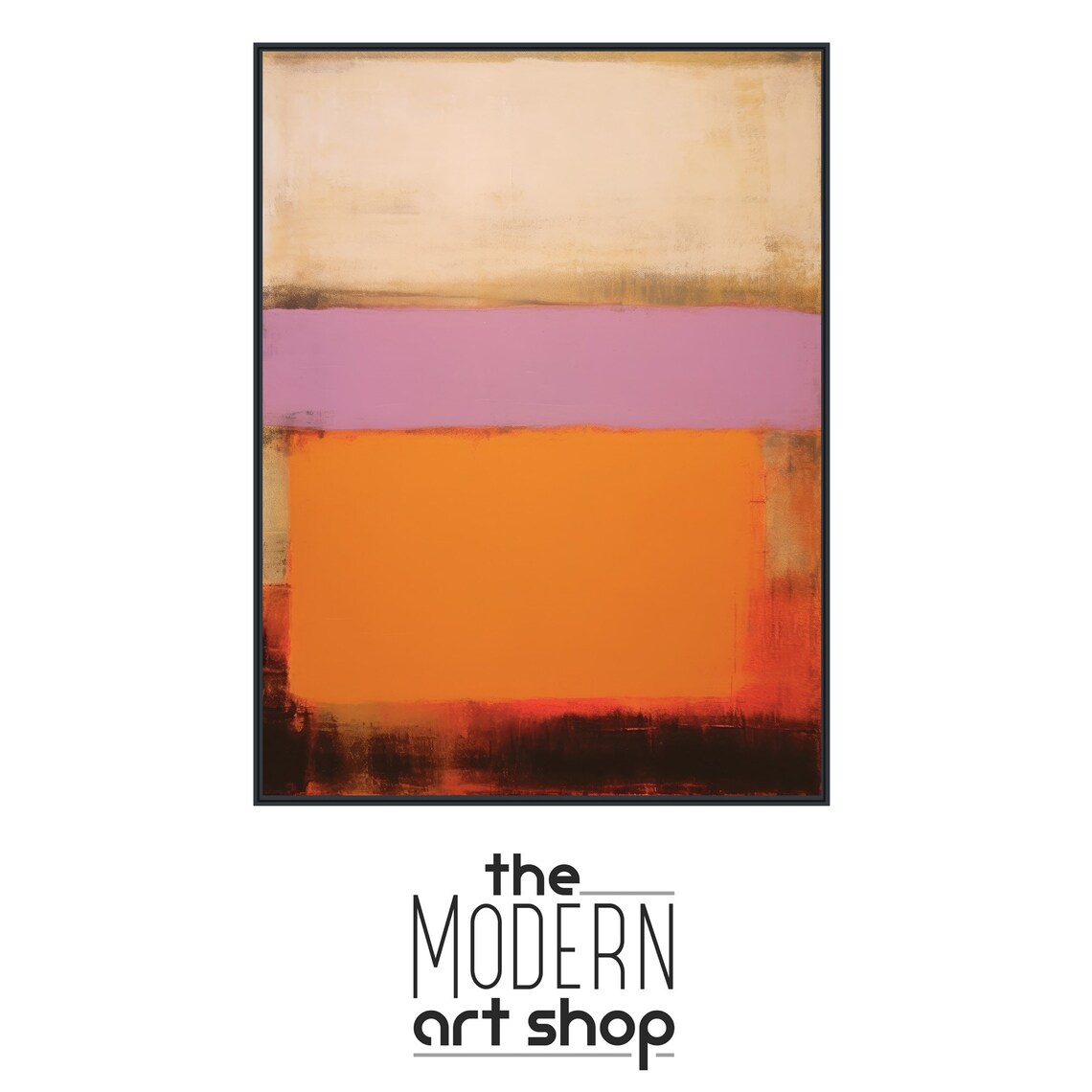 Modern Geometric Abstract Art Print, Mystic Minimal - Image 4