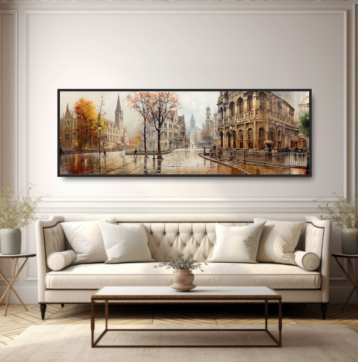 European Town Square Cityscape, Old World Europe Art Print - Image 5