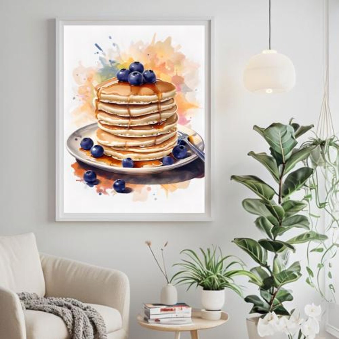 Foodie Pancake Poster, Breakfast Kitchen Decor - Image 3