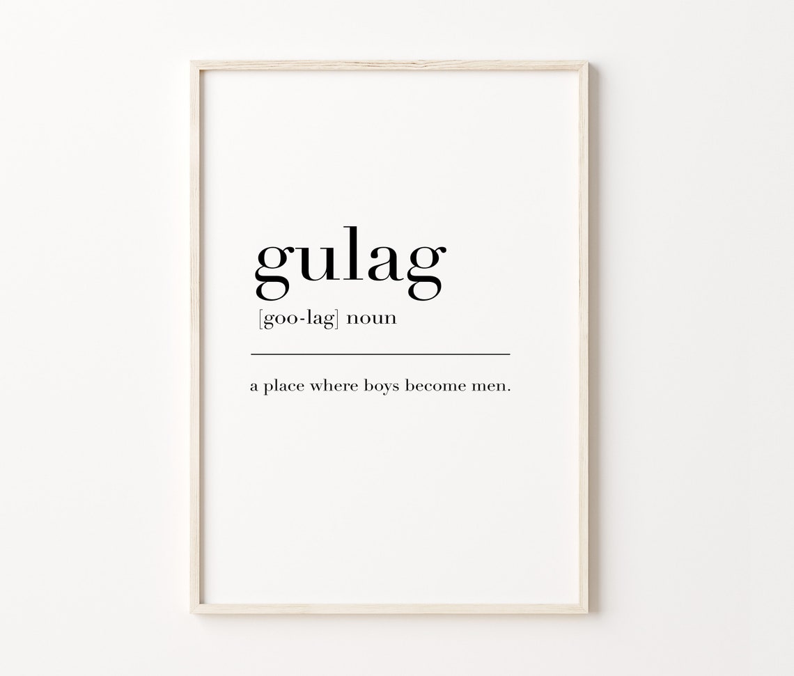 Gulag Dictionary Definition Print Funny Gamer Noun Quote Poster - Image 4