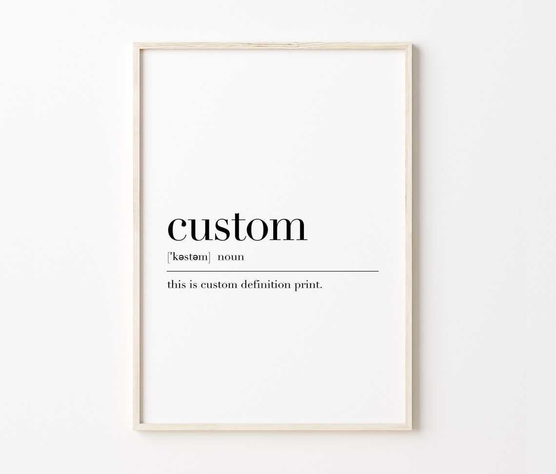 Custom Definition Dictionary Style Personalized Wall Art Print - Image 4